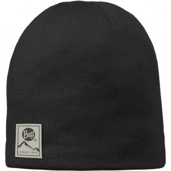 Вязаная шапочка BUFF SOLID BLACK